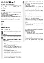 Preview for 3 page of BASETech JLT-13 Operating Instructions Manual