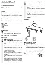 Preview for 3 page of BASETech SB32 Operating Instructions Manual