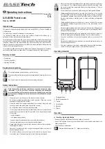 Preview for 3 page of BASETech SJS-60008 Operating Instructions Manual