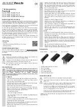 BASETech Tiny 25 Operating Instructions Manual предпросмотр