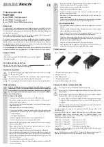 Предварительный просмотр 3 страницы BASETech Tiny 25 Operating Instructions Manual