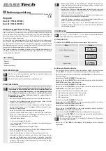 BASETech WT-034 Operating Instructions Manual preview