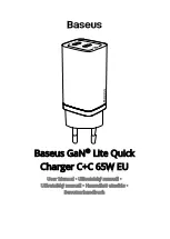 Preview for 1 page of Baseus CCGAN65CE User Manual