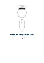 Предварительный просмотр 1 страницы Baseus Streamer F40 User Manual