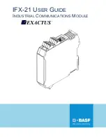 BASF EXACTUS IFX-21 User Manual предпросмотр