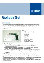 Предварительный просмотр 1 страницы BASF Goliath Gel BAIT GUN 345 Quick Start Manual