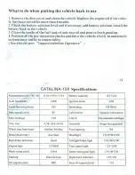 Preview for 16 page of Bashan Catalina-150 User Manual