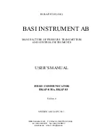 BASI Instruments BKAP-03 User Manual preview