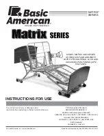 Preview for 1 page of Basic American Matrix 4000 Series Instruction Manual