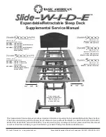 Предварительный просмотр 1 страницы Basic American Slide-W-I-D-E APS58674 Supplemental Service Manual