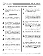 Preview for 4 page of Basic American Slide-W-I-D-E Zenith 9000APS Instructions For Use Manual