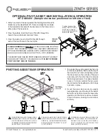 Preview for 20 page of Basic American Slide-W-I-D-E Zenith 9000APS Instructions For Use Manual