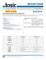 Preview for 1 page of basic coatings B0626 Technical Data