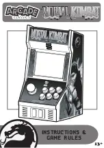 Предварительный просмотр 1 страницы Basic Fun Arcade Classics Mortal Kombat Assembly Instructions & Game Rules