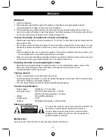 Preview for 2 page of Basic XL BXL-DR10 User Manual