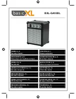 Preview for 1 page of Basic XL BXL-GA10BL User Manual