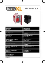 Basic XL BXL-MF10B Manual предпросмотр