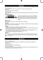 Preview for 2 page of Basic XL BXL-WC10 Manual