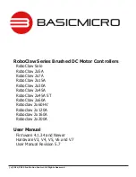 Предварительный просмотр 1 страницы BASICMICRO Roboclaw 2x120A User Manual