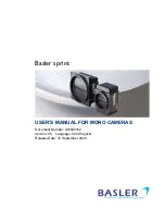 Basler Vision Technologies Sprint Series User Manual предпросмотр