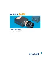 Preview for 1 page of Basler A640F User Manual