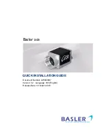 Предварительный просмотр 1 страницы Basler ace Quick Installation Manual