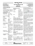 Preview for 1 page of Basler AEC 42-7 Instructions