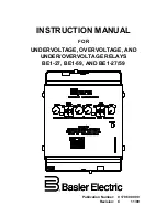 Preview for 1 page of Basler BE1-27 Instruction Manual