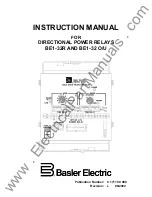 Basler BE1-32 O/U Instruction Manual preview