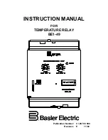 Basler BE1-49 Instruction Manual preview