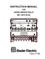 Preview for 1 page of Basler BE1-50/51B-233 Instruction Manual