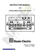 Basler BE1-50/51M-100 Series Instruction Manual preview