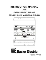 Предварительный просмотр 1 страницы Basler BE1-50B-230 Instruction Manual