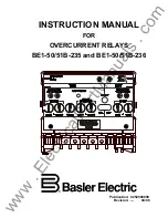 Basler BE1-50B-235 Instruction Manual предпросмотр