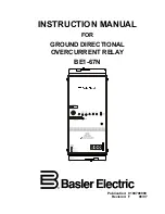 Basler BE1-67N Instruction Manual preview