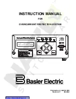 Basler BE1-951 Instruction Manual preview