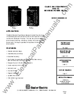 Preview for 1 page of Basler Class 300 Manual