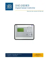 Предварительный просмотр 1 страницы Basler DGC-2020ES Instruction Manual