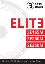 Bass Habit ELITE SE165M User Manual предпросмотр