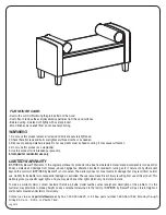 Предварительный просмотр 2 страницы Bassett INSPIRED CORDOBA BP-CBOT48 Assembly Instructions