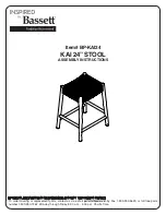 Bassett INSPIRED KAI BP-KAI24 Assembly Instructions Manual предпросмотр