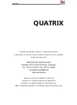 BÄSSGEN QUATRIX Manual предпросмотр