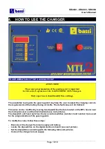 Предварительный просмотр 10 страницы Bassi EAGLETRONIC MTL2 Series User Manual