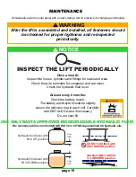 Preview for 19 page of Basta Boatlifts Over-Center 18k59 Manual