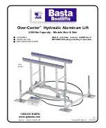 Basta Boatlifts Over-Center 2k40 Manual предпросмотр