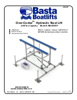 Basta Boatlifts Over-Center BM4050SP Manual preview