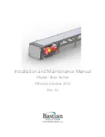 Предварительный просмотр 1 страницы Bastian Solutions Shoe Sorter Installation And Maintenance Manual