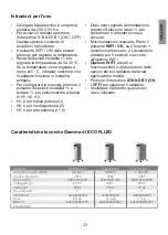 Предварительный просмотр 23 страницы Bastilipo NATURAL LIQUID R-ECOFLUID 11 Instruction Manual