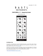 Preview for 1 page of Bastl Instruments POPCORN v1.1 Assembly Manual