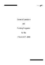 Предварительный просмотр 1 страницы BaSys FOLDJET 2000 General Operations Manual